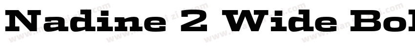 Nadine 2 Wide Bold I字体转换